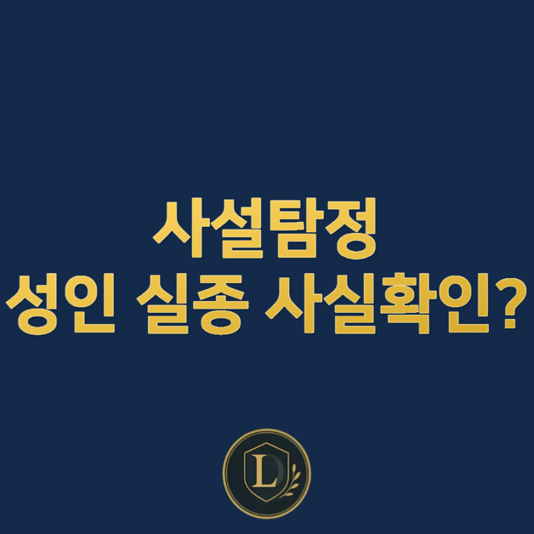 사설탐정, 성인 실종 사실확인