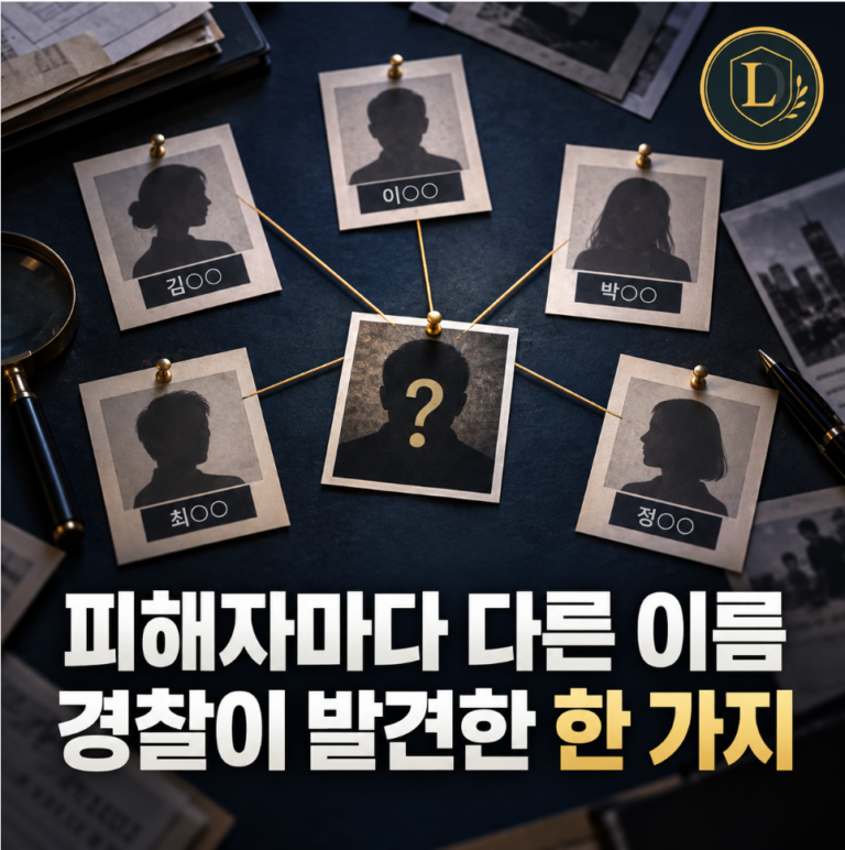 피해자마다 다른 이름, 경찰이 발견한 한 가지