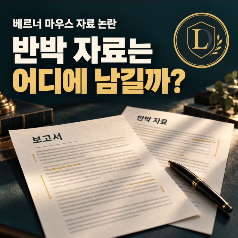 베르너 마우스 자료논란, 반박 자료는 어디에 남길까?